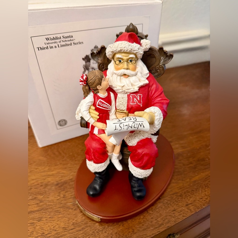 “Wishlist Santa” The University Of Nebraska Collegiate Collectibles Vintage